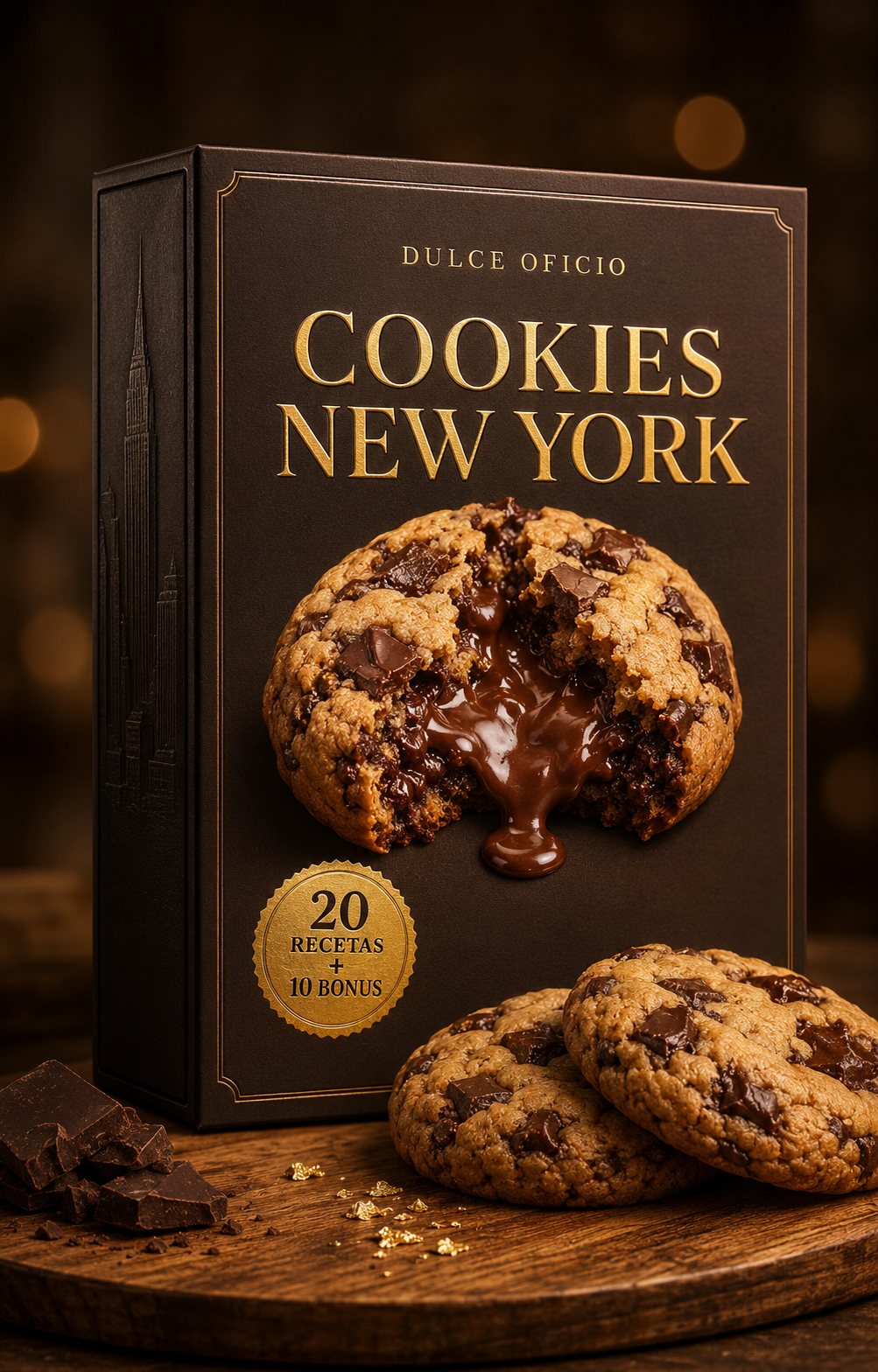 Negocio de Cookies New York desde Casa · Kit Completo (20 recetas + 10 bonos)