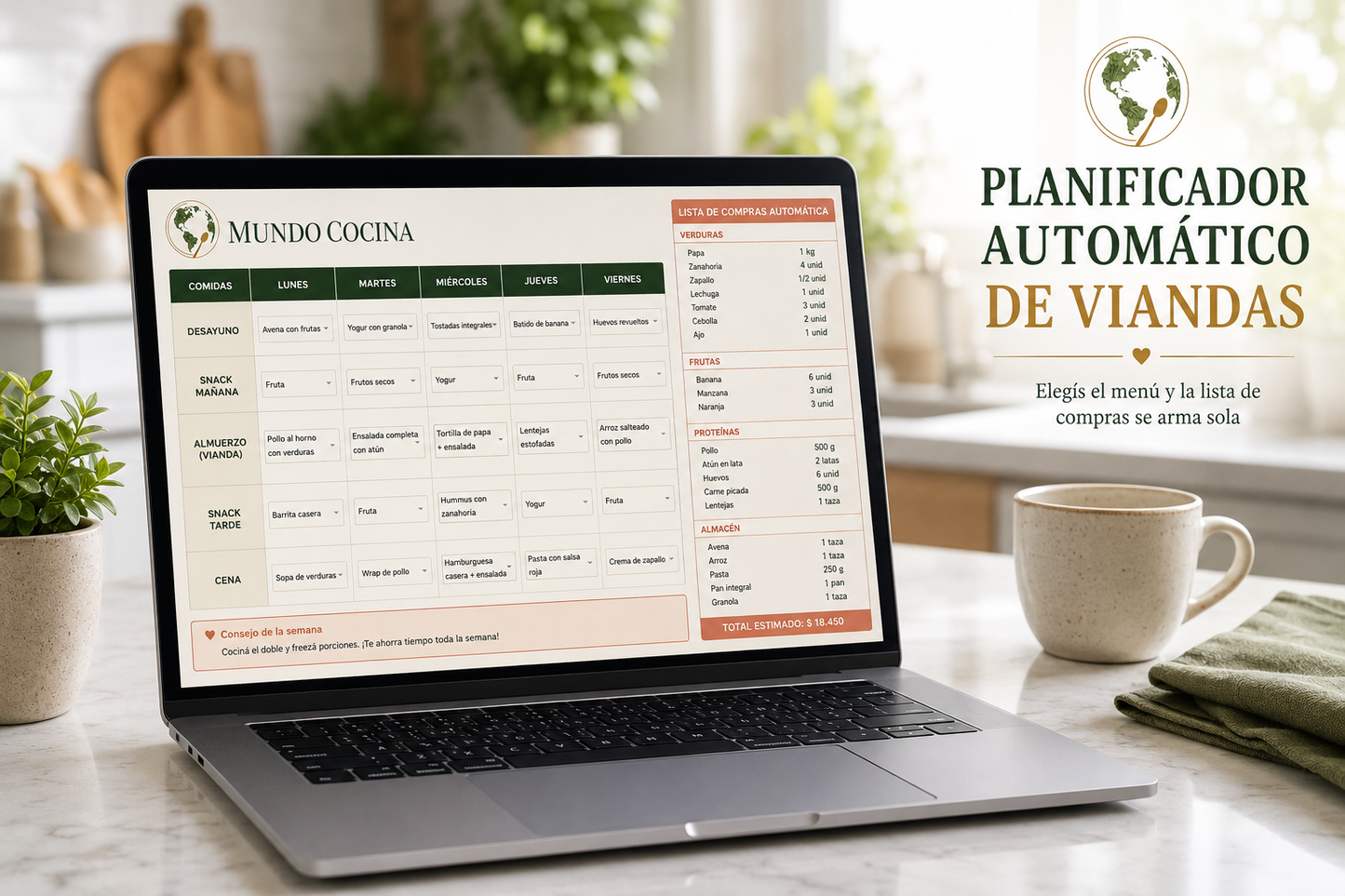 Planificador mágico — tu lista de compras se arma sola